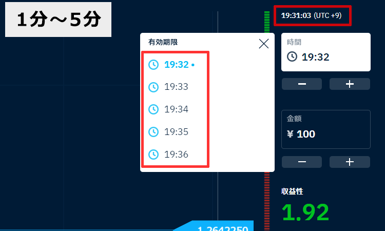 ブビンガバイナリー　取引時間