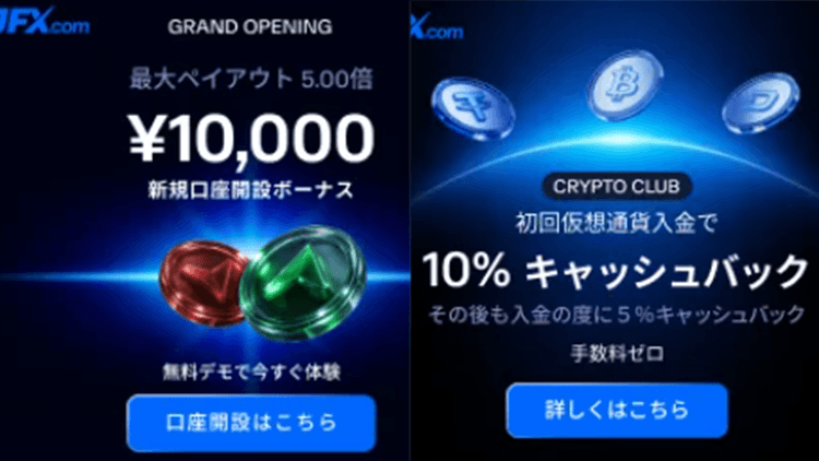 JFX.comのボーナス